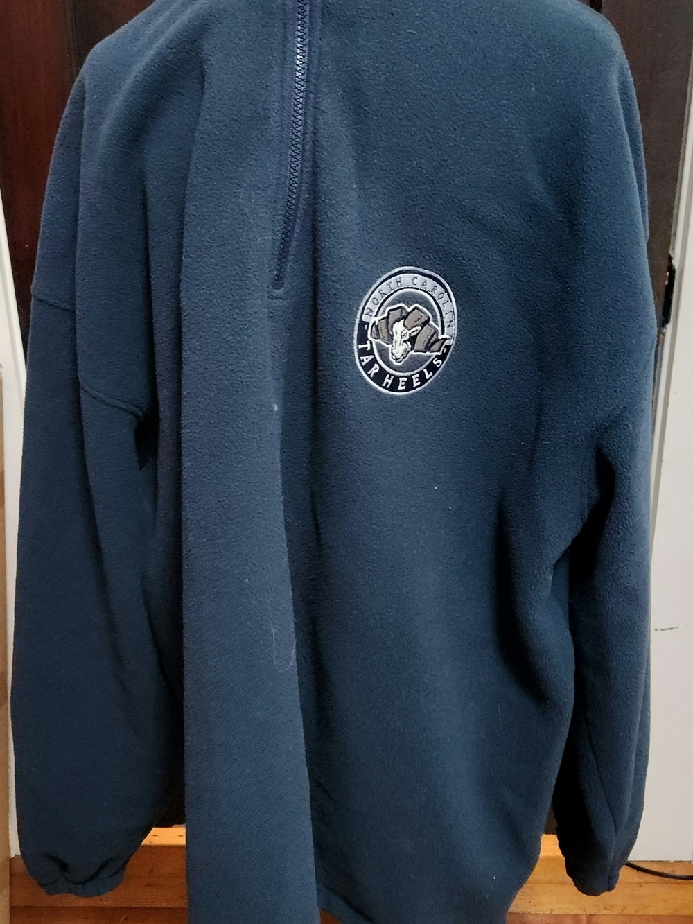 North Carolina Tar Heels Navy Fleece Quarter-Zip Pullover XXL